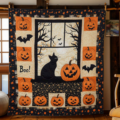 Pumpkin Patch Cat WN0703058CL Quilt