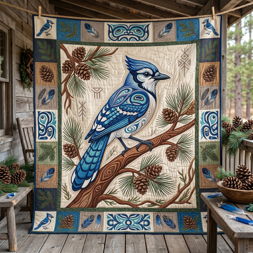Woodland Blue Jay WN1706016CL Quilt