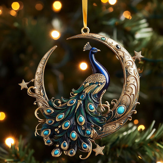Peacock Moon CW2711047CL Christmas Ornament