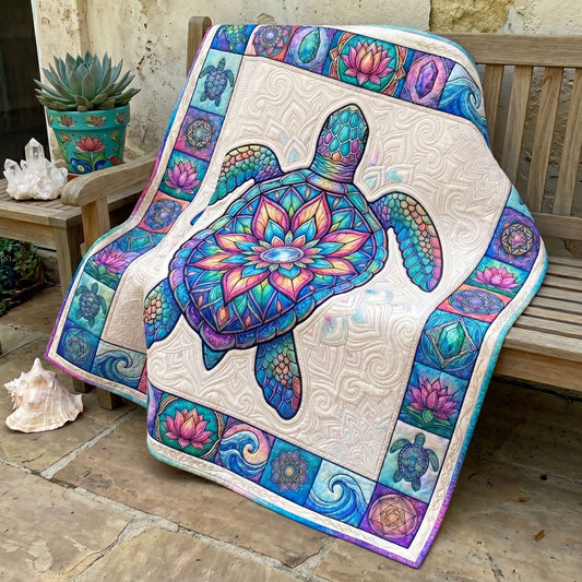 Mystic Sea Turtle Mandala WN1706010CL Quilt
