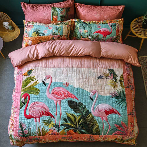 Tropical Flamingo WN1202001CL Duvet Cover Set