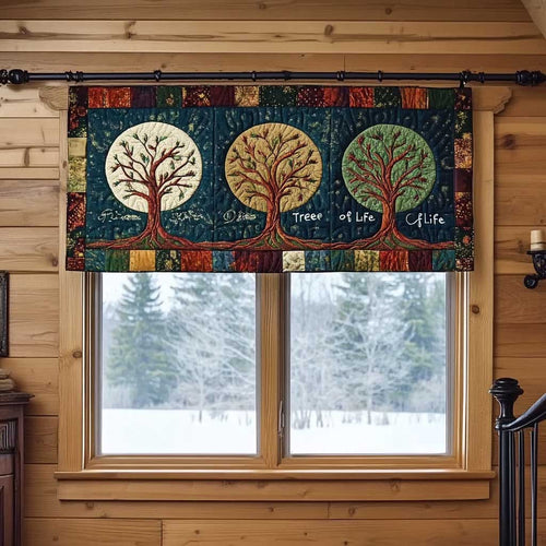 Harmony Tree Of Life WN1403094CL Quilted Valance