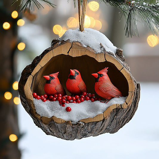 Cardinal Christmas Haven WN2611001CL Christmas Ornament