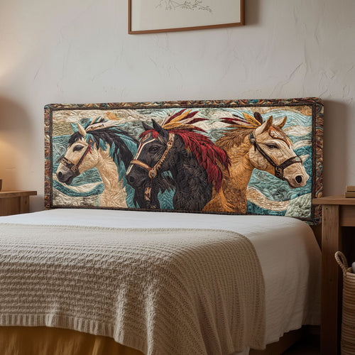 Native Horse Spirit CW2912019CL Quilted Headboard Slipcover