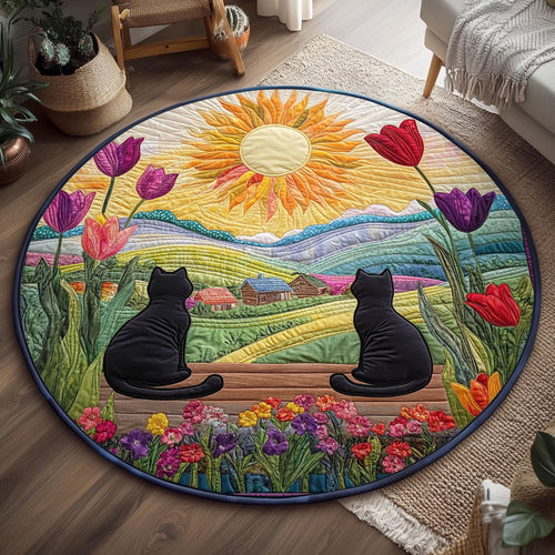 Whiskered Hill WJ2307049CL Quilted Round Mat