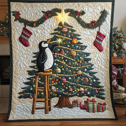 A Penguin's Christmas Tree LT1510022CL Quilt