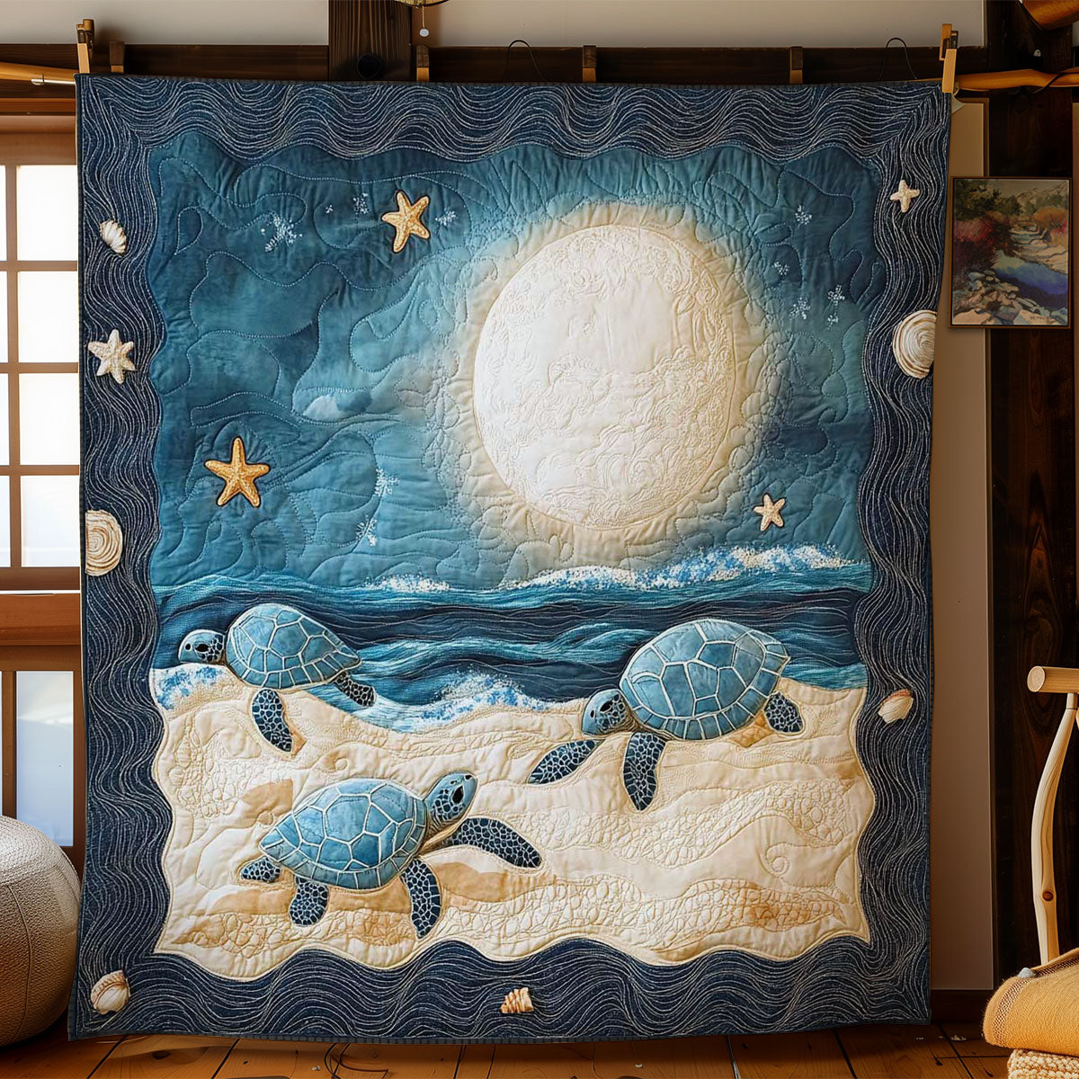 Moonlit Turtle WN0502043CL Quilt