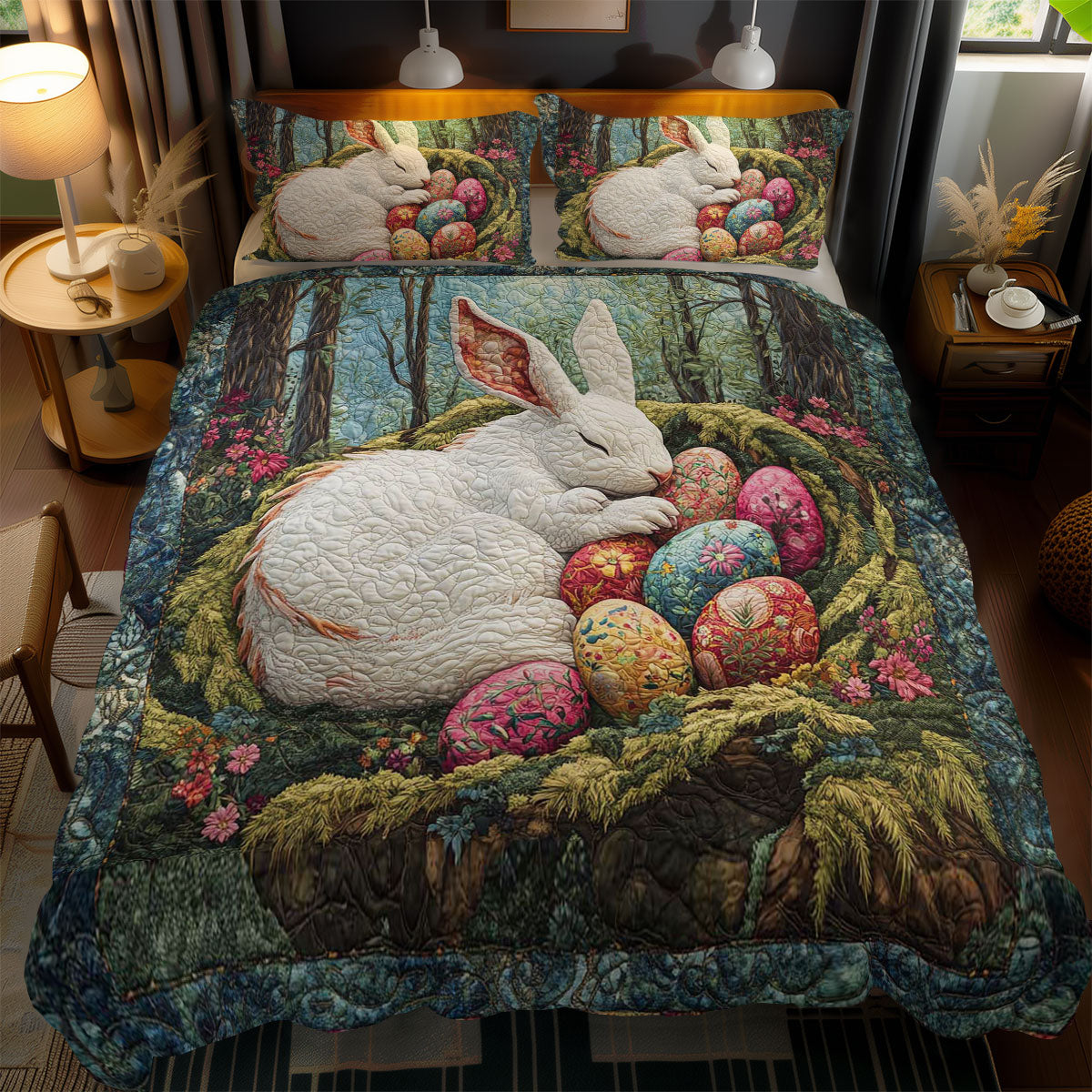 Rabbit’s Easter Nest WN1701147CL Duvet Cover Set