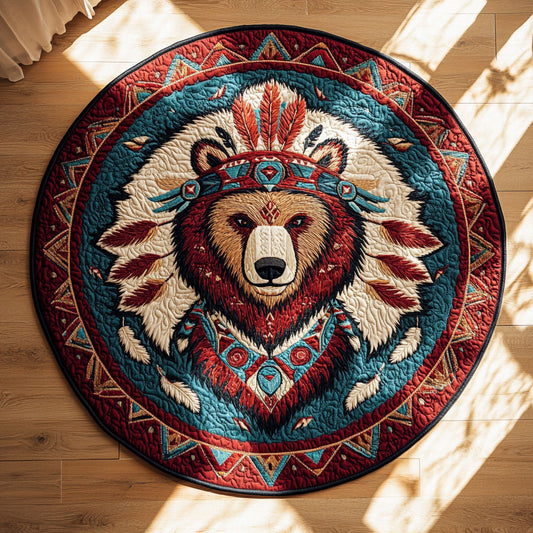 Guardian Bear WN2008022CL Quilted Round Mat