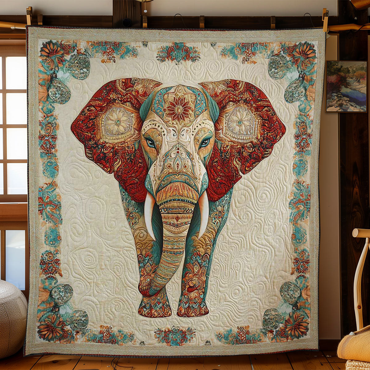 Elegant Elephant WN2201031CL Quilt