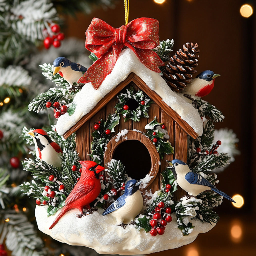 Christmas Bird Nest CW0412083CL Christmas Ornament