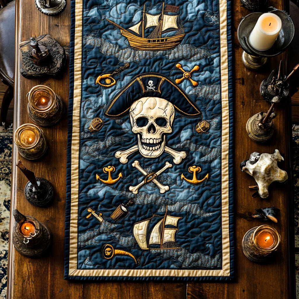 Skull Compass Trail WN1207059CL Quilted Table Runner