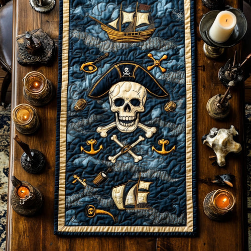 Skull Compass Trail WN1207059CL Quilted Table Runner