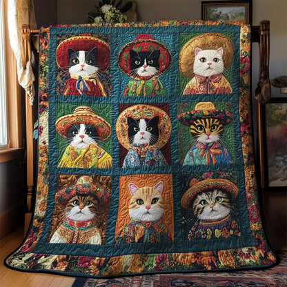 Sombrero Cats WN0302019CL Quilt