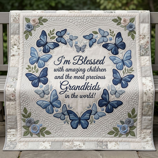 Blessed with Grandkids Butterfly WN1404005CL Quilt