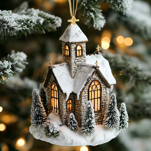 Frosted Steeple CP2811140CL Christmas Ornament
