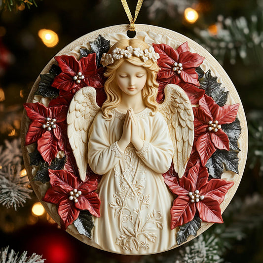 Angel Poinsettia CW1510006CL Christmas Ornament
