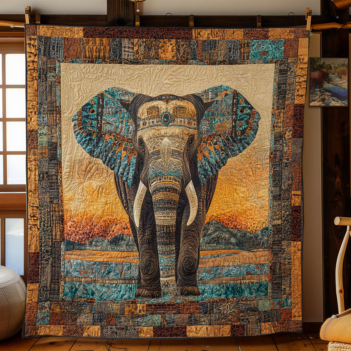 Savanna Elephant WN1303031CL Quilt