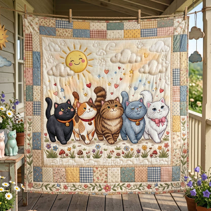 Sunny Cat Parade WN0306013CL Quilt