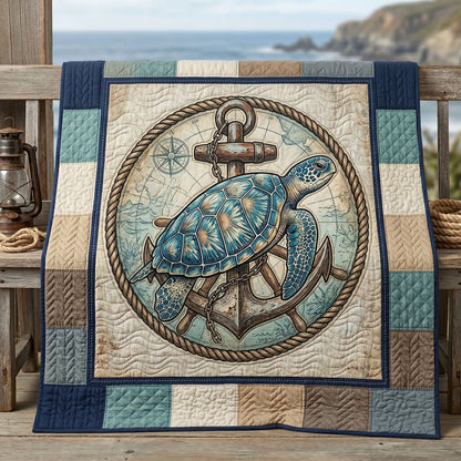 Nautical Turtle Compass WN1805005CL Quilt
