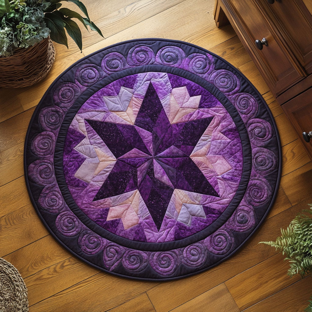 Sapphire Star WN0707108CL Quilted Round Mat