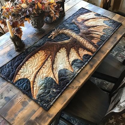 Large Wing Dragon CP2904035CL Quilted Table Runner