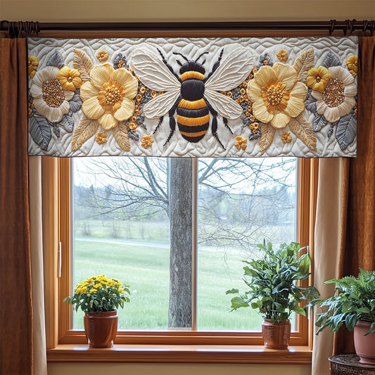 Queen Bee Nest WN3006064CL Quilted Valance