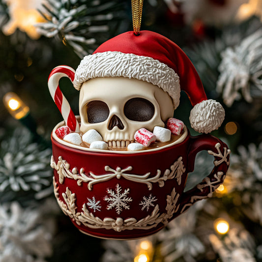 Holiday Skull CP2411185CL Christmas Ornament