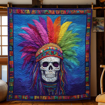 Feathered Skull WN0702052CL Quilt