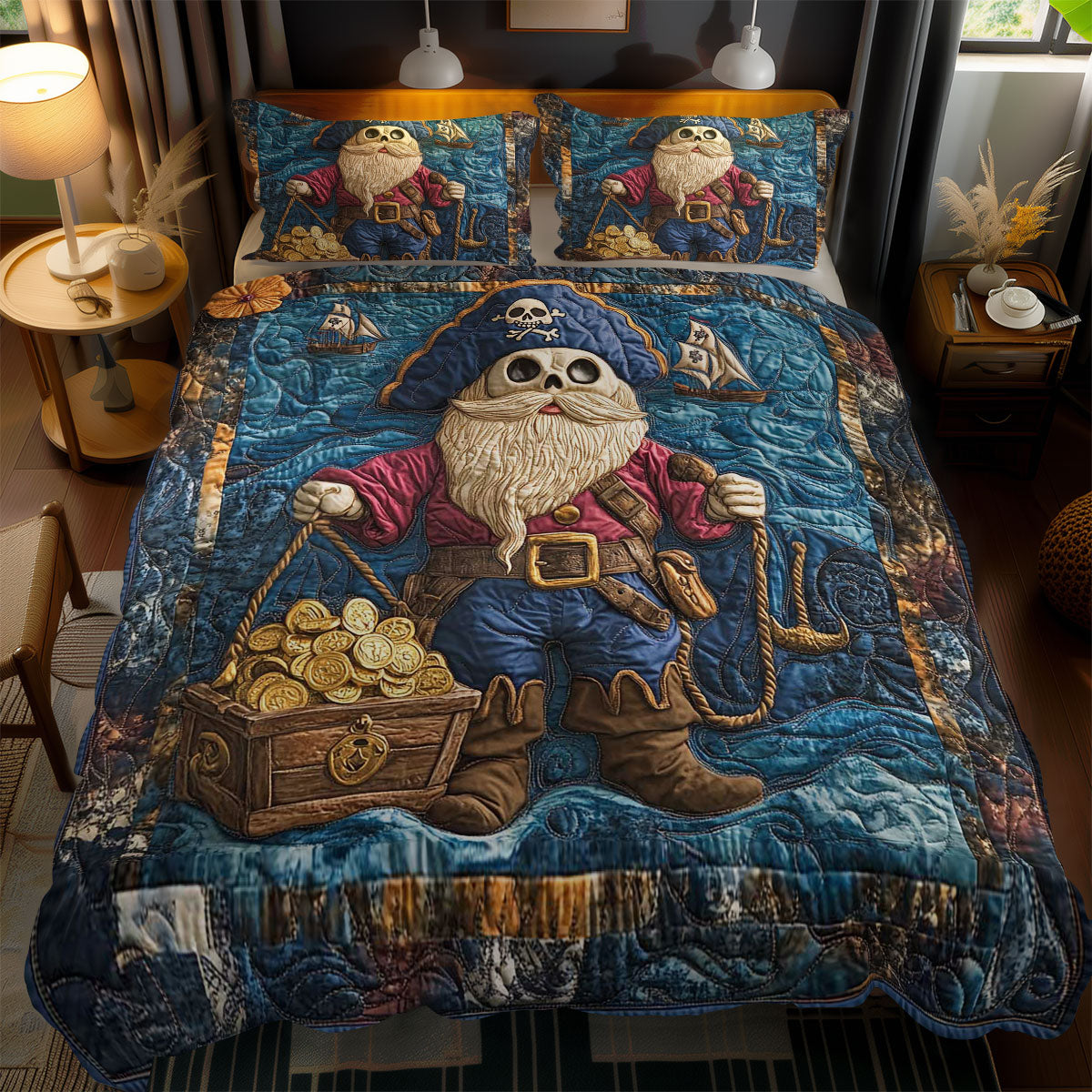 Gnome's Treasure Quest WN0901077CL Duvet Cover Set