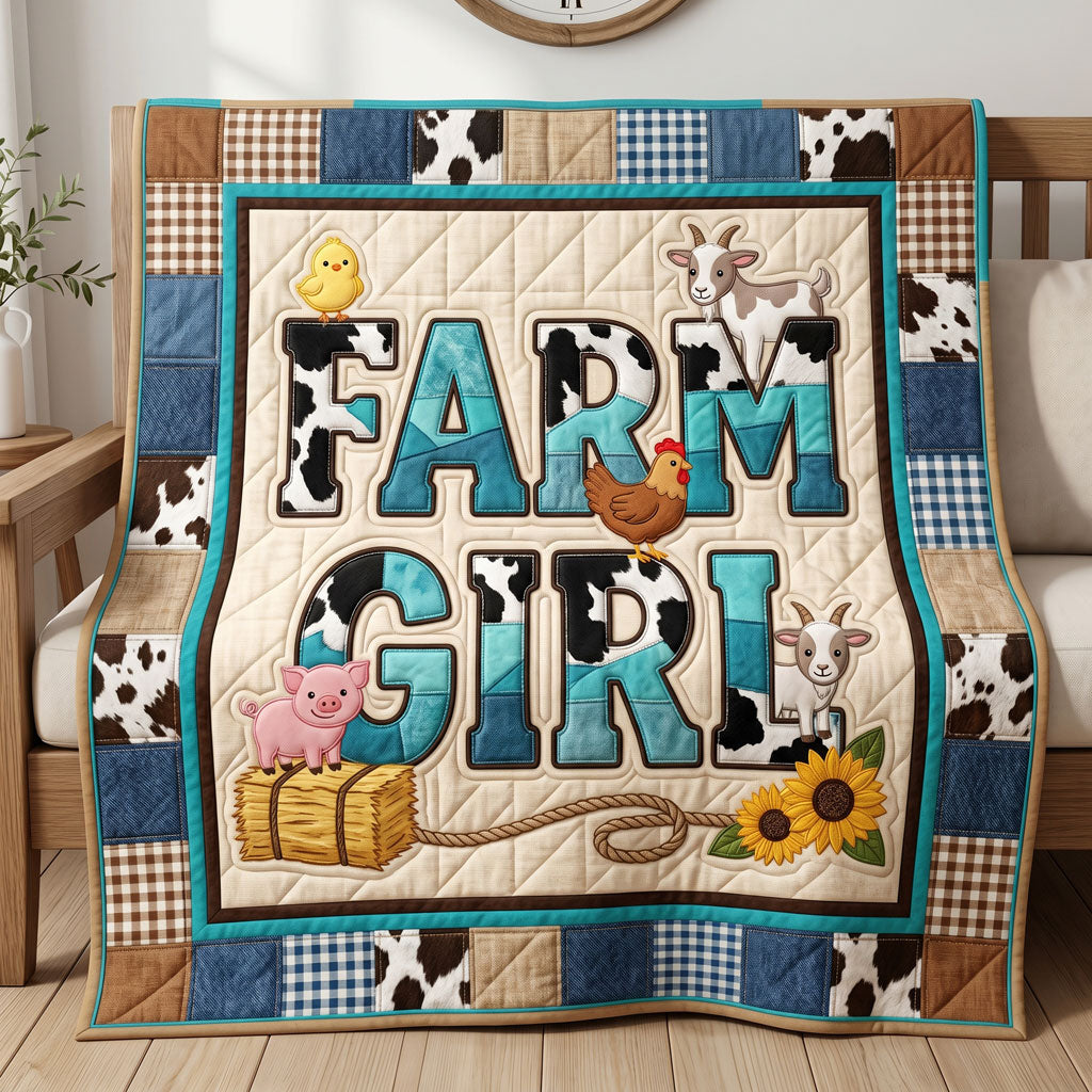 Farm Girl Patchwork WN2304005CL Quilt