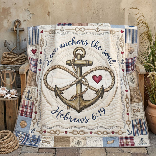 Faithful Harbor Hearts WN2505006CL Quilt