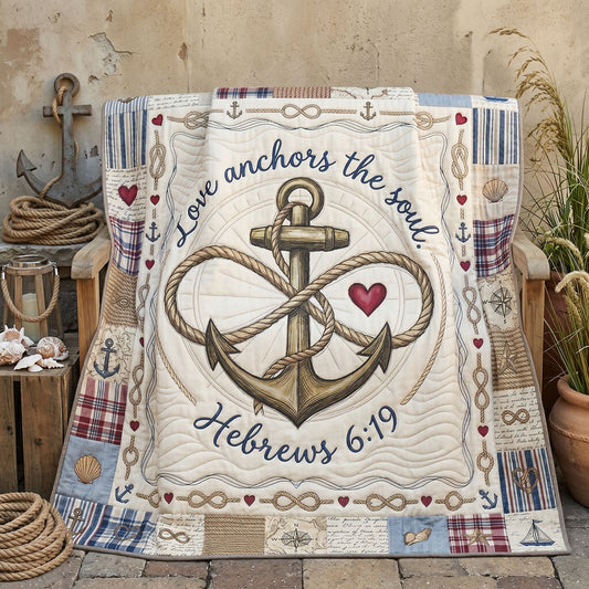 Faithful Harbor Hearts WN2505006CL Quilt
