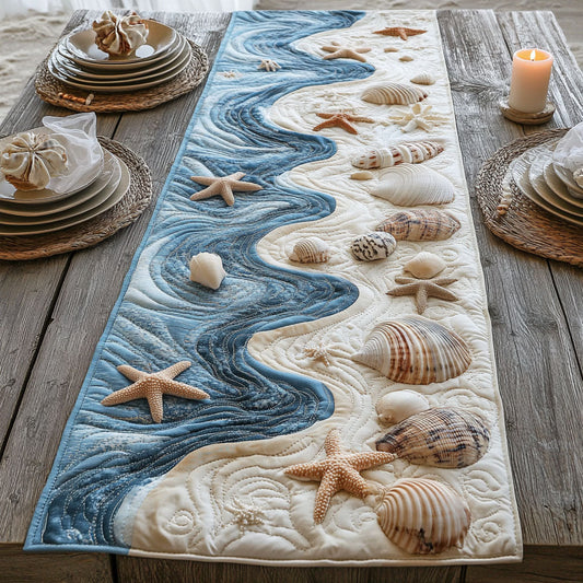 Coastal Charm CW1707010CL Quilted Table Runner