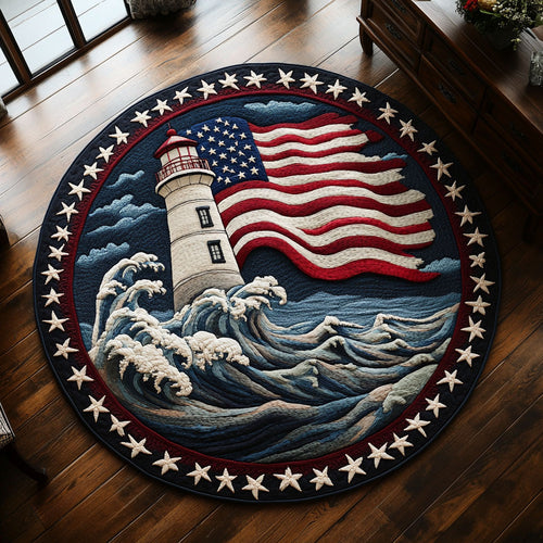 Lighthouse Watch WN0906064CL Quilted Round Mat