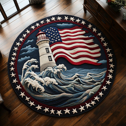 Lighthouse Watch WN0906064CL Quilted Round Mat