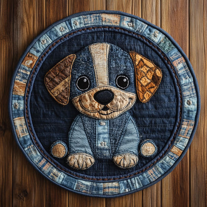 Blue Dog Garden WN0207003CL Quilted Round Mat
