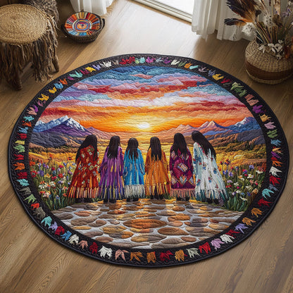 Women Of The Land WJ0907050CL Quilted Round Mat