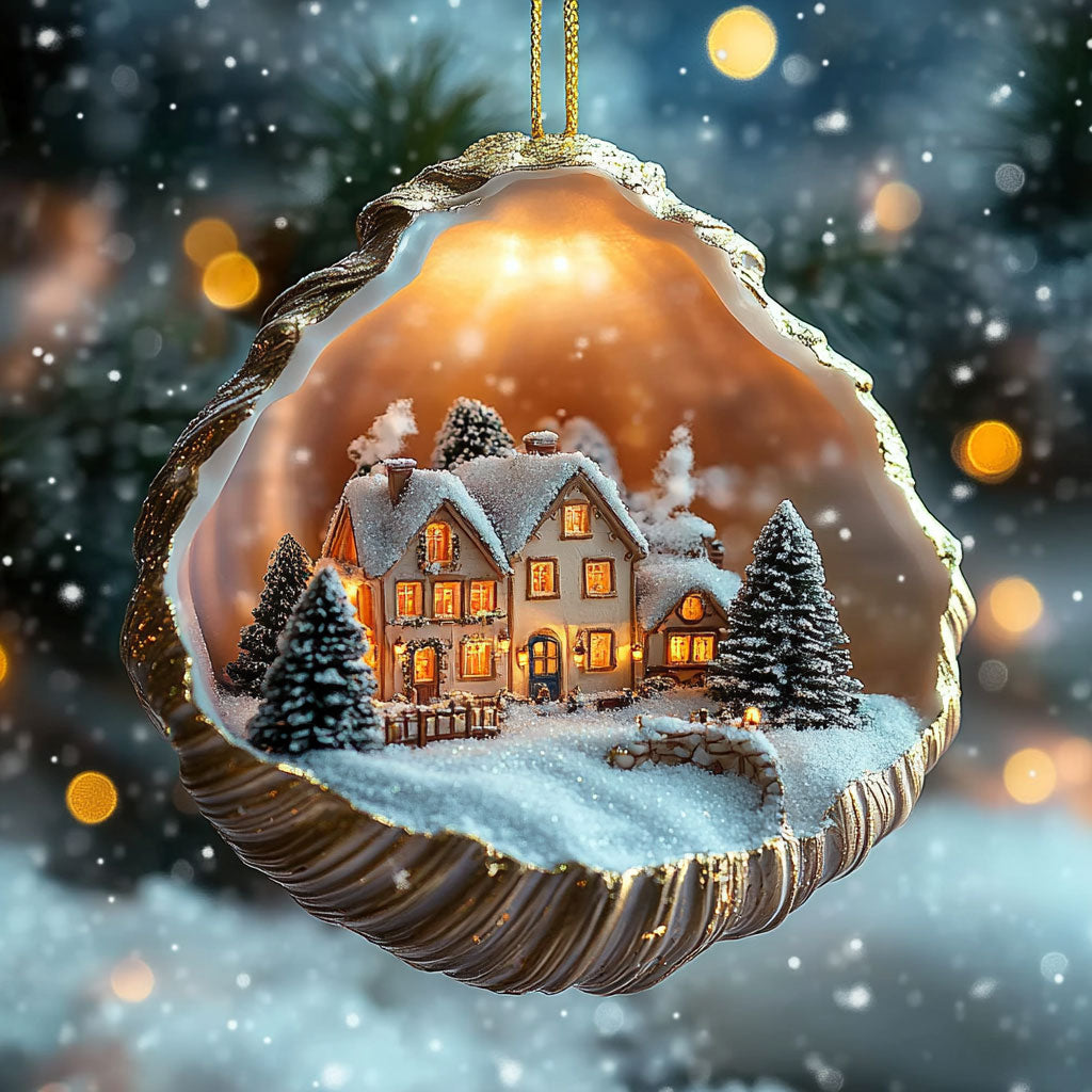 Winter Town Frost Haven WN0912087CL Christmas Ornament