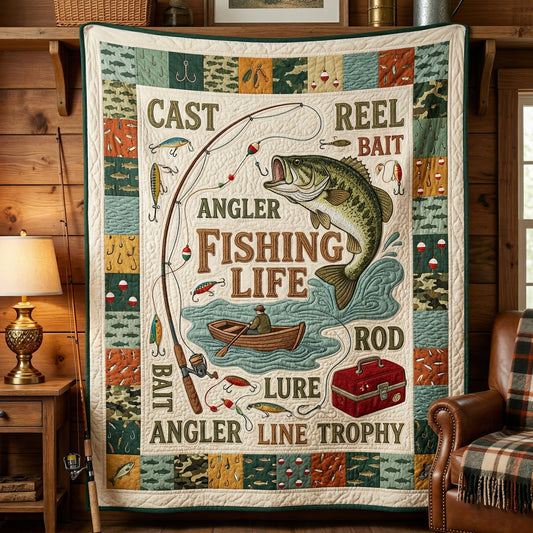 Fishing Life XR0604019CL Quilt