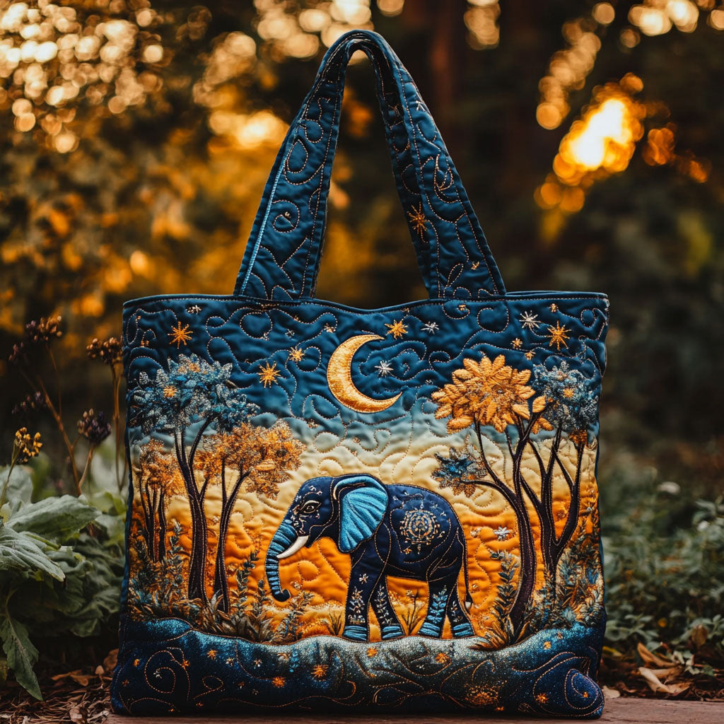 Elephant Blessing WN1010007CL Quilted Tote Bag