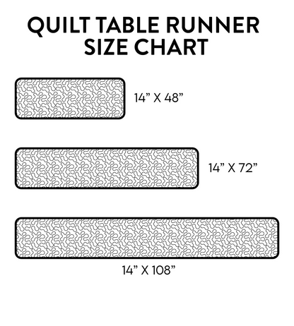 Dark Smoke CP2904034CL Quilted Table Runner