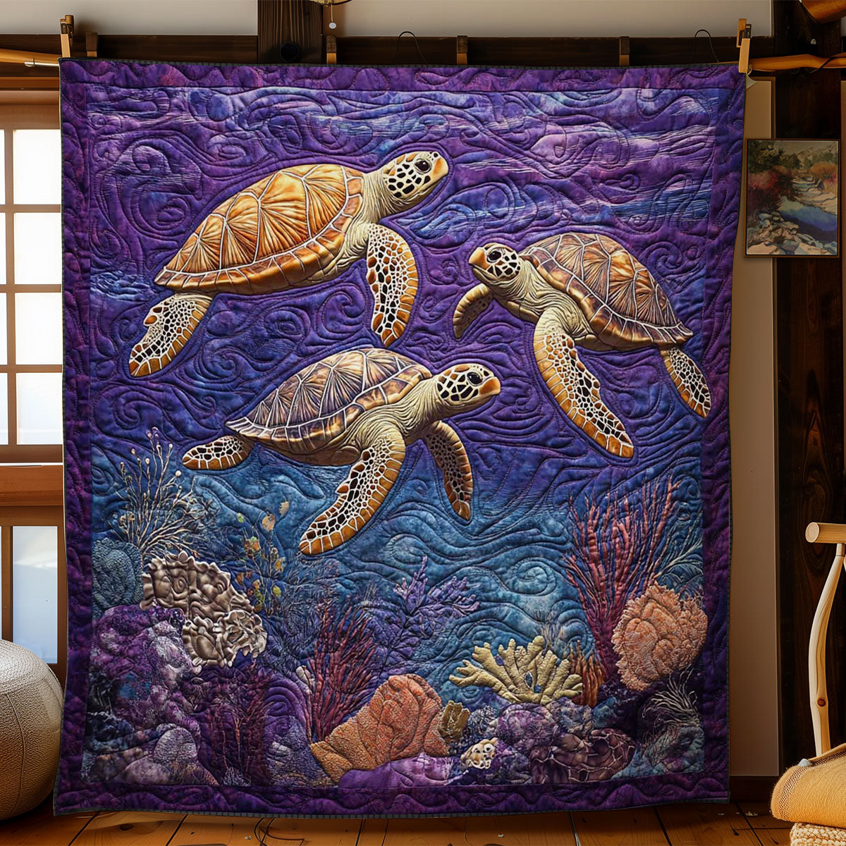 Mystic Turtle WN1703089CL Quilt