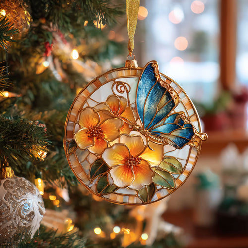 Butterfly Glow CW1012007CL Christmas Ornament