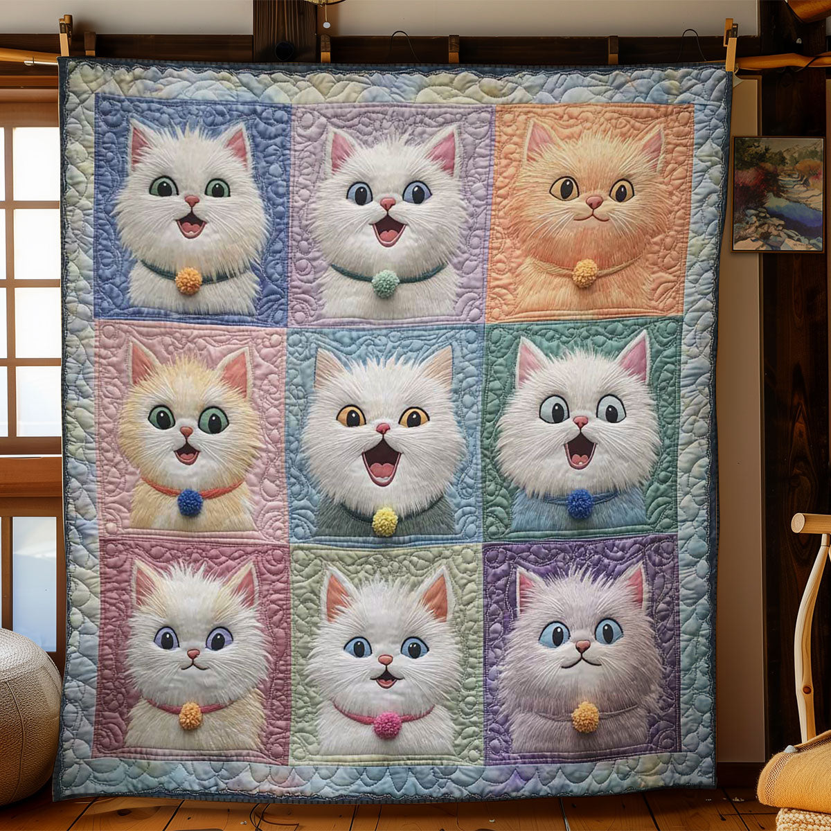 Chubby Cat WN1303102CL Quilt