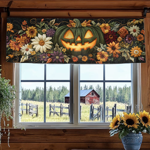 Halloween Howl WN2307024CL Quilted Valance