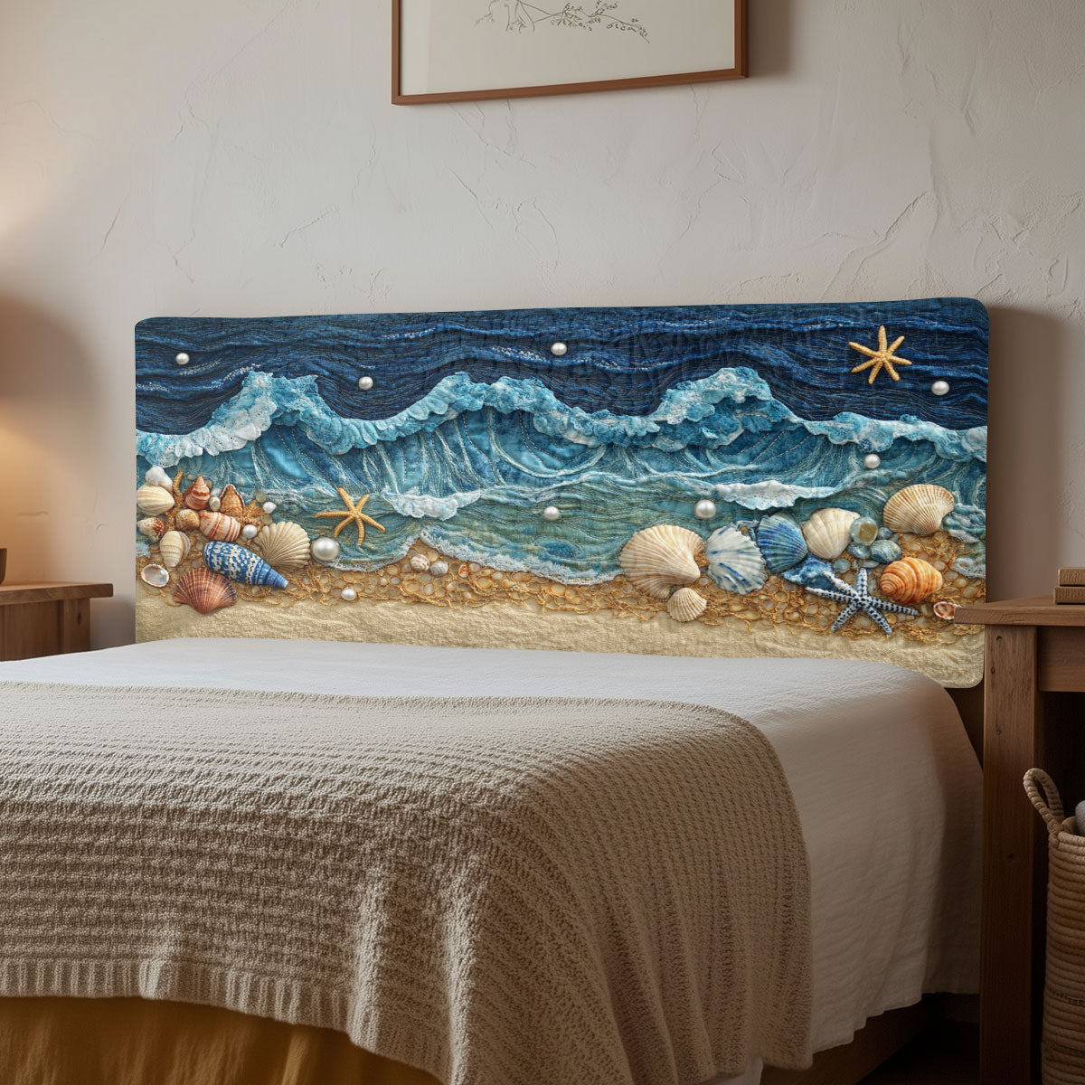 Coastal Charm CW1212009CL Quilted Headboard Slipcover