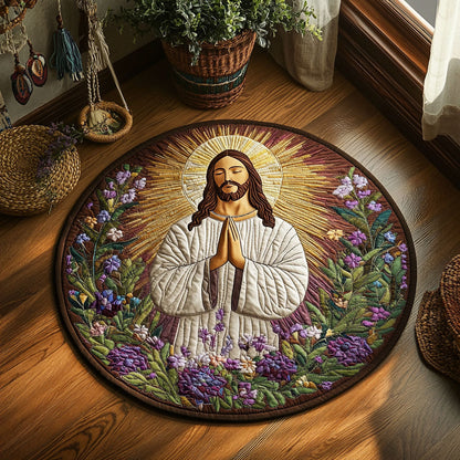 The Shepherd’s Prayer WJ2705048CL Quilted Round Mat