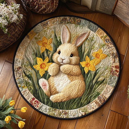 Bunny Blossom Grove WJ1707042CL Quilted Round Mat