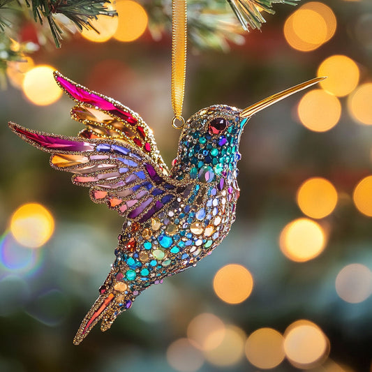 Hummingbird Rainbow Noel WN2611051CL Christmas Ornament